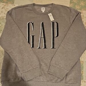 GAP Men's Crewneck Sweater in Gray